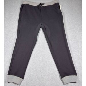 NEW Aeropostale SweatPants Mens 2XL XXL Drawstring Jogger Black 100% Cotton NWT